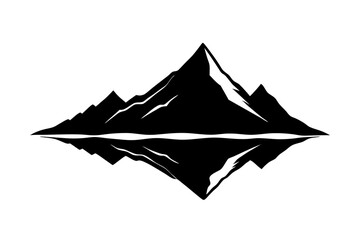 Whimsical Mountain with Rainbow Trail &ndash; Magical Landscape Illustration