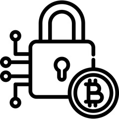 Bitcoin Encryption Icon