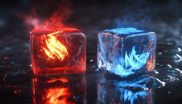 Fire and ice, hot and cold concepts. Joy and sorrow, truth and lies, beauty and ugliness