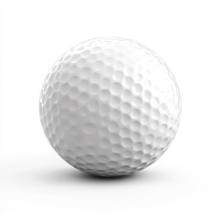 Golf ball isolated on a white background, PNG clipart cutout.