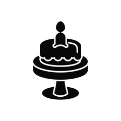 Cake Stand Icon vector stock illustration