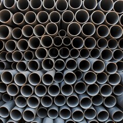 Stack of Concrete Pipes