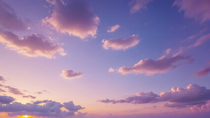 Pastel Sunset Sky Romantic Cloud Background for Design