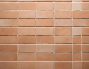 Textured Terracotta Brick Wall Background