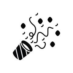 Confetti Icon vector stock illustration
