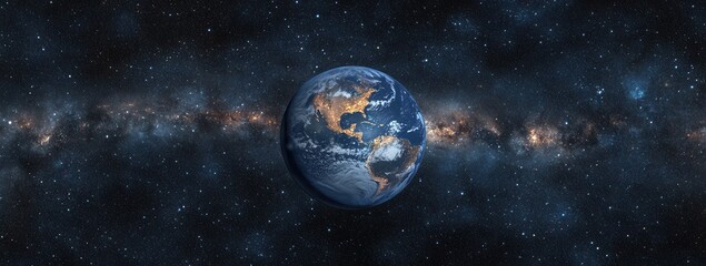 Fototapeta premium Earth in the Milky Way Galaxy