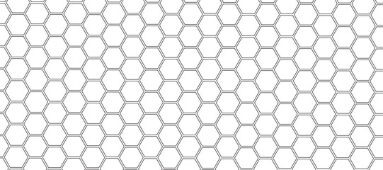 Abstract background with white color hexagons and seamless pattern vector design . luxury white pattern geometric mesh cell texture .honeycomb 3d background texture design .