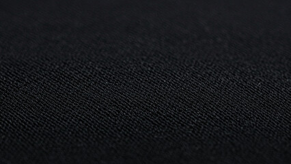 Close-up view of the texture of a black sports fabric football jersey