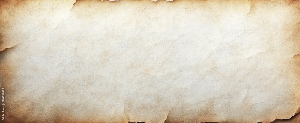 Poster vintage paper texture background with soft vignette edges and muted color palette