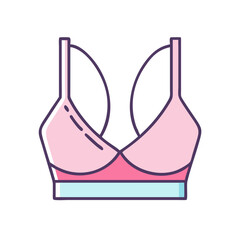 Pink and Red Sports Bra Underwear for Women Fitness Apparel Comfortable Lingerie