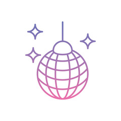 Disco Ball Icon vector stock illustration