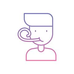 Party Whistle Icon vector stock illustration