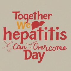 Fototapeta premium vector illustration of a banner with world hepatitis day