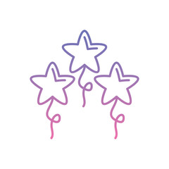 Star Balloons Icon vector stock illustration