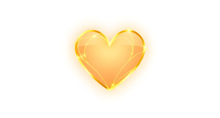 Fototapeta premium glowing heart of light