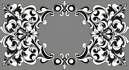 abstract floral frame