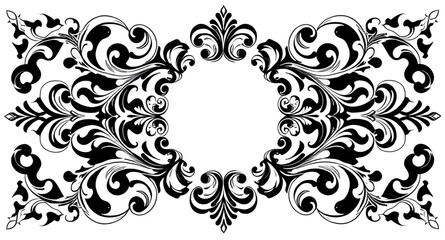 abstract floral frame