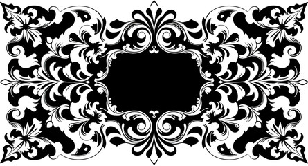 abstract floral frame