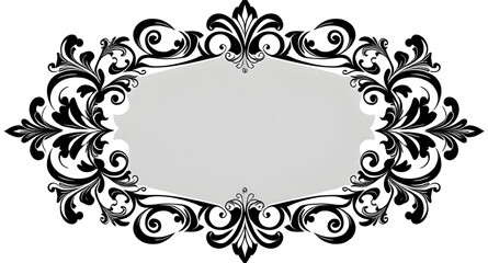 abstract floral frame