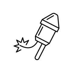 Fireworks Icon vector stock illustration