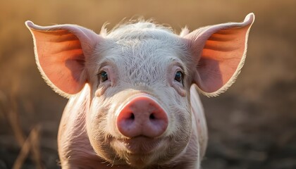 Fototapeta premium Cute Piglet Portrait