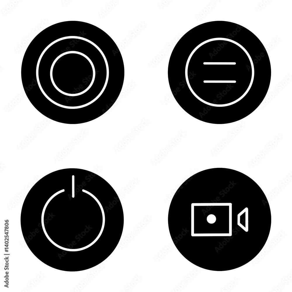 Wall mural buttons for web vector