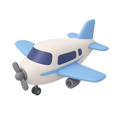 Naklejka premium 3D Illustration of Airplane