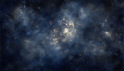 Obraz premium Abstract cosmic background with swirling dark blues and hints of light, evoking a sense of mystery