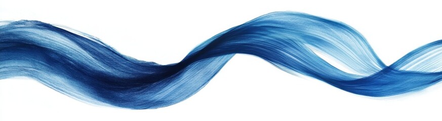 Fototapeta premium Abstract flowing blue waves