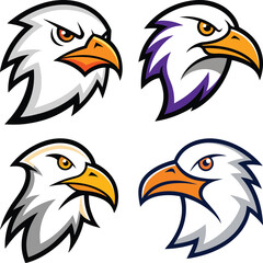 Obraz premium Albatross head mascot logo design vector