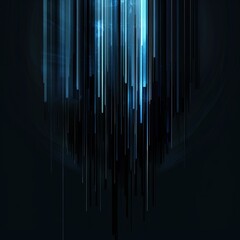 Abstract blue digital art