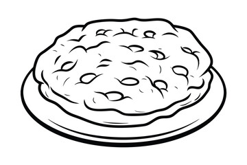 Delicious Oatmeal Raisin Cookie on Plate, Baked Treat, Sweet Dessert