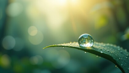 drops of dew on the grass