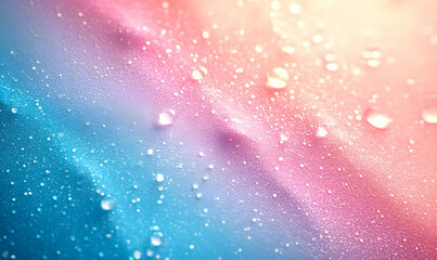 Abstract gradient background with water droplets, showcasing vibrant colors and textures
