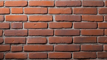 Obraz premium Vibrant Red Brick Wall Pattern Showcasing Textured Rustic Aesthetic