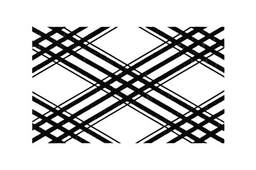 Black Scribble Plaid Texture Pattern On White Background Ideal For Fabric Design And Abstract Digital Art Projects