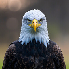 Obraz premium Bald Eagle image, AI Generator. 