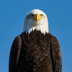 Obraz premium Bald Eagle image, AI Generator. 