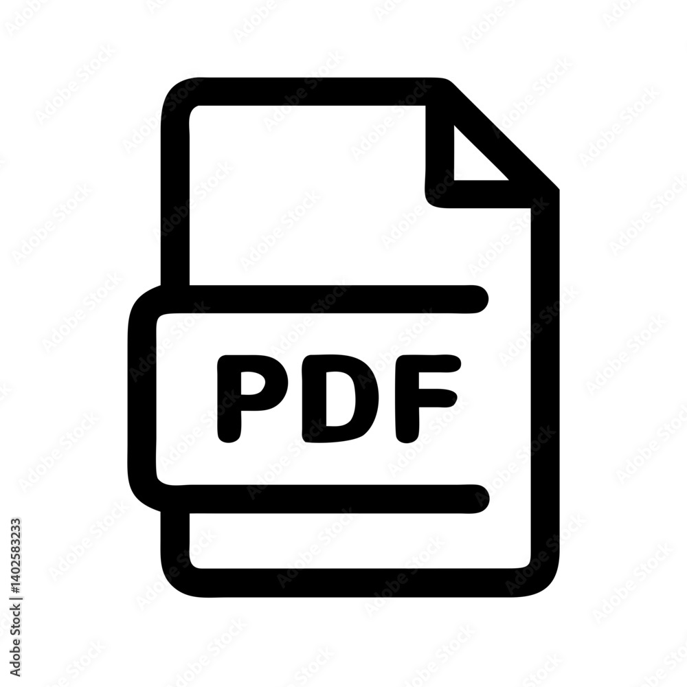 Poster clean and modern pdf vector icon, perfect for ui design, presentations, and print materials.
