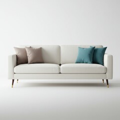 Naklejka premium sofa and pillows