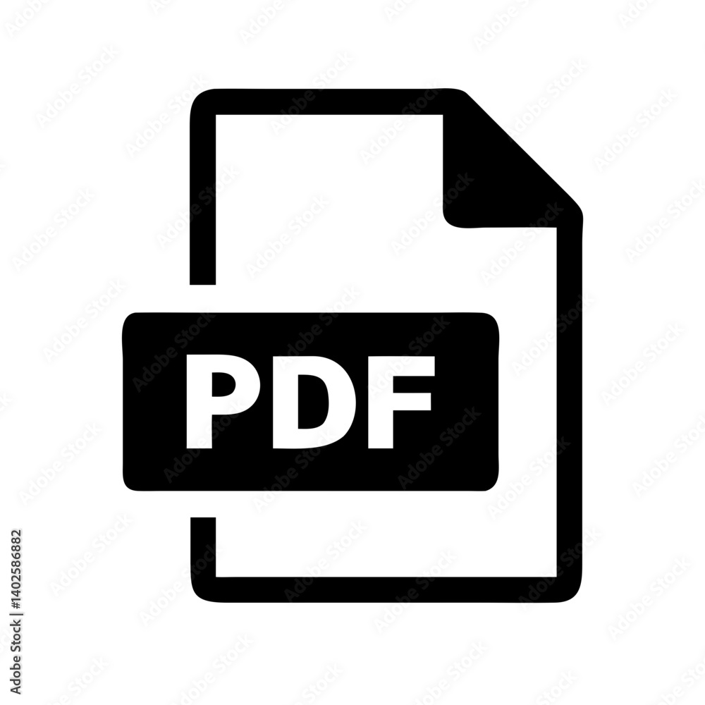 Poster simple and clear pdf vector icon, designed for seamless use in business or tech projects.