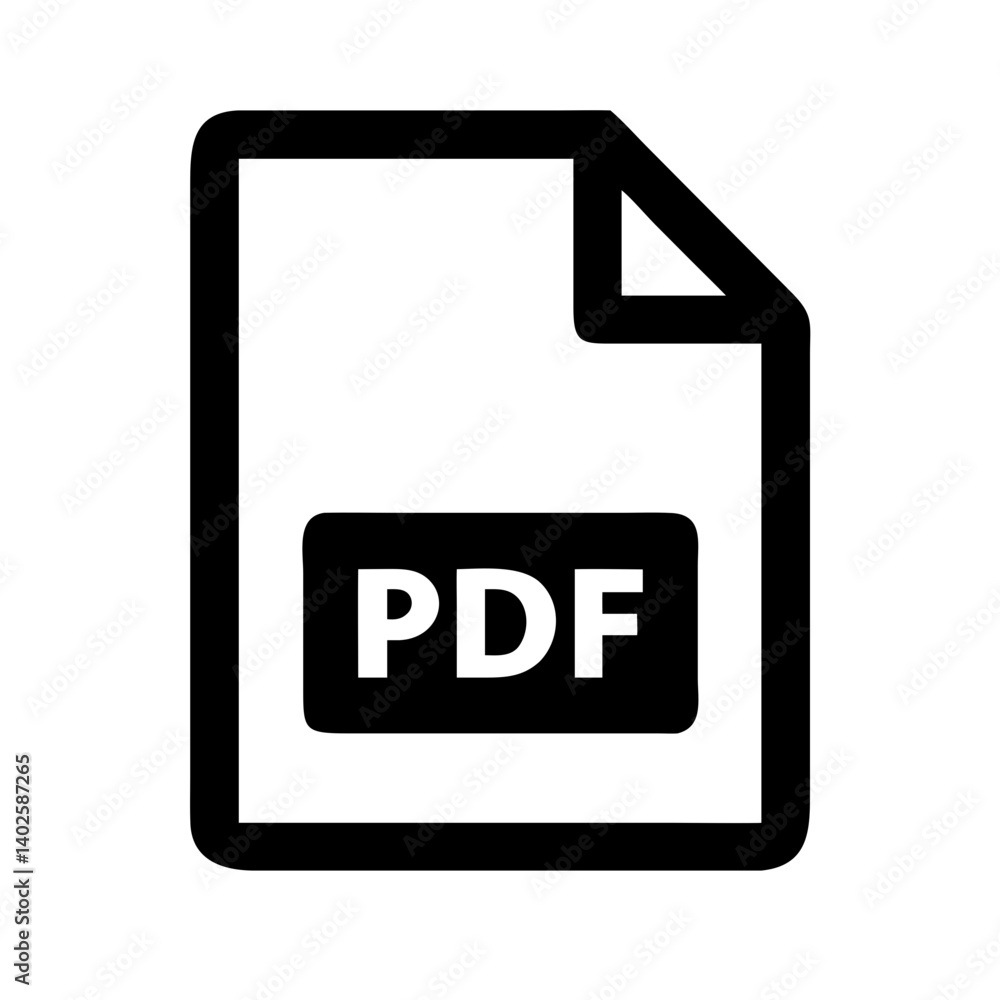 Aufkleber pdf file vector graphic icon, scalable and easy to customize for ui/ux and infographics.