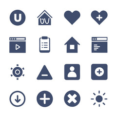 Hand Drawn User Interface Elements and Symbol Icons