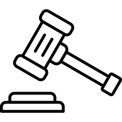 Gavel Icon Vector Element