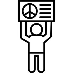 Demonstrator Icon Vector Element