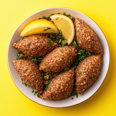 Lebanese Kibbeh with Bulgur Wheat - A Culinary Delight