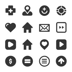 Collection of Vector Icons for Web and Mobile Design
