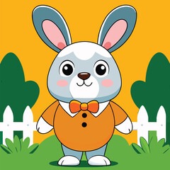 Dapper Bunny Ready for Fun