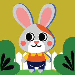 Dapper Bunny Ready for Fun