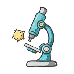 microscope icon, microscope vector illustration-simple illustration of microscope, perfect for microscope logos and icons